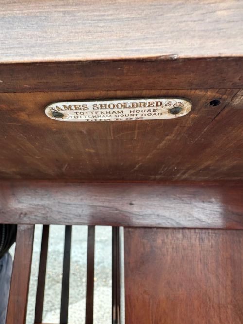 EDWARDIAN MAHOGANY REVOLVING BOOKCASE BY JAMES SHOOLBRED AND CO LONDON - ADDITIONAL PHOTO 4