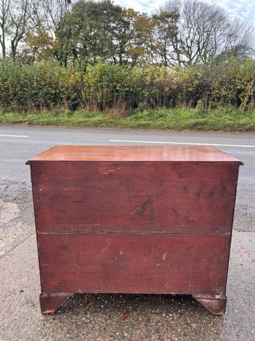 EARLY 19TH CENTURY GEORGIAN MAHOGANY 23 CHEST OF DRAWERS - ADDITIONAL PHOTO 2