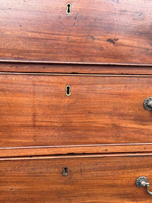 EARLY 19TH CENTURY GEORGIAN MAHOGANY 23 CHEST OF DRAWERS - ADDITIONAL PHOTO 8