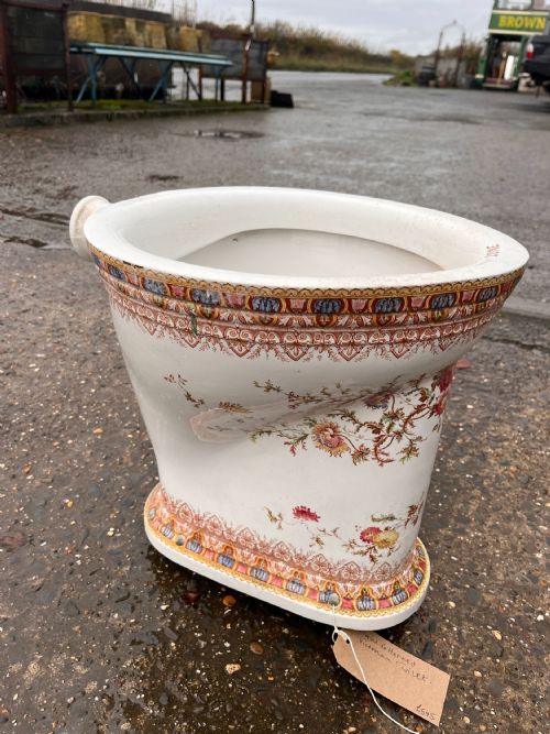 VICTORIAN TOILET WITH FLORAL DESIGN - ADDITIONAL PHOTO 2