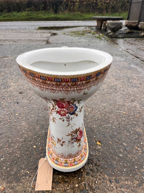 VICTORIAN TOILET WITH FLORAL DESIGN - ADDITIONAL PHOTO 4