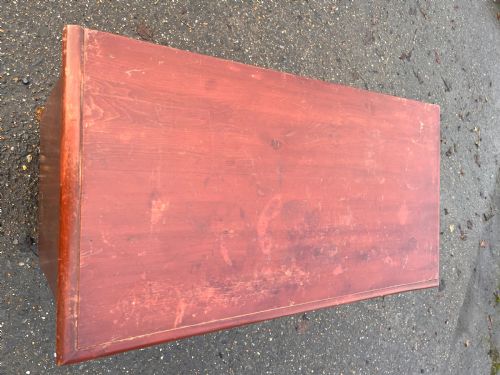 AN ORIGINAL VICTORIAN PAINTED PINE CHEST OF DRAWERS C370 - ADDITIONAL PHOTO 11