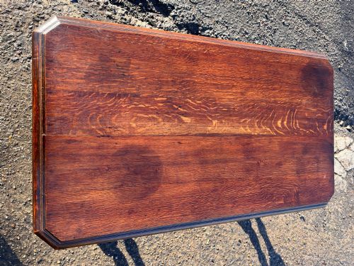 VICTORIAN CARVED OAK CENTRE HALL TABLE - ADDITIONAL PHOTO 6