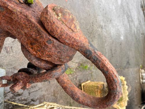 18TH CENTURY WROUGHT IRON ANCHOR 6 FT - ADDITIONAL PHOTO 4