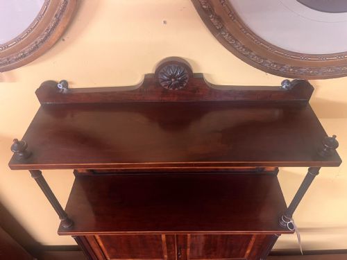 EARLY 19TH CENTURY 18201830 MAHOGANY HANGING CABINET WITH SATINWOOD EBONY INLAY - ADDITIONAL PHOTO 1