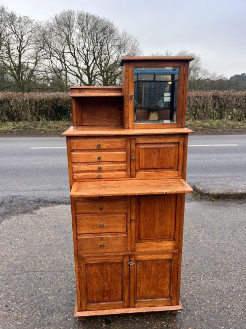 1920S OAK DENTIST MEDICAL CABINET - ADDITIONAL PHOTO 3