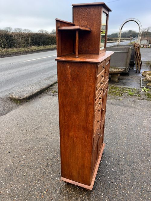 1920S OAK DENTIST MEDICAL CABINET - ADDITIONAL PHOTO 9