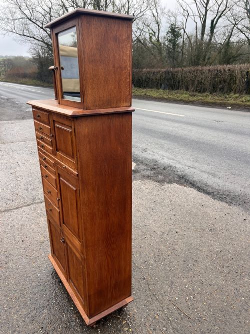 1920S OAK DENTIST MEDICAL CABINET - ADDITIONAL PHOTO 10