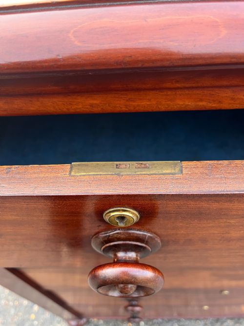 GEORGIAN MAHOGANY 1830 2 4 CHEST OF DRAWERS - ADDITIONAL PHOTO 10