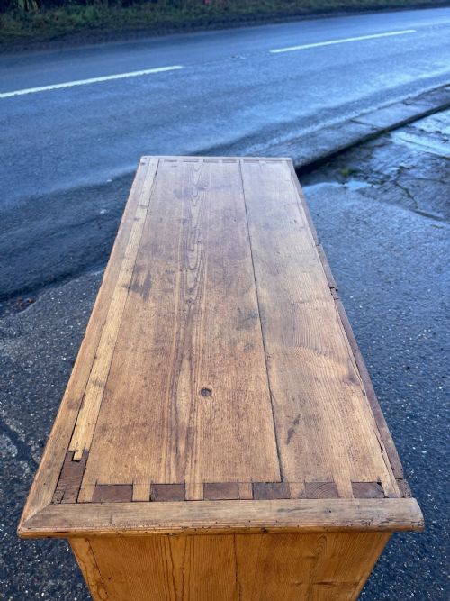 CIRCA 1900 EAST EUROPEAN PINE FOOD CUPBOARD - ADDITIONAL PHOTO 5