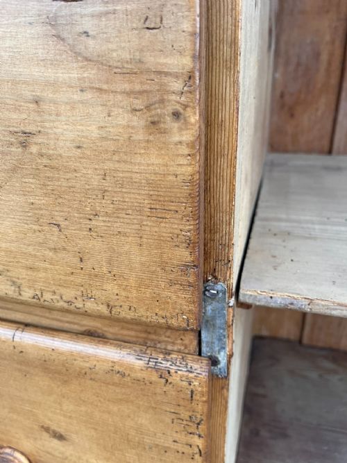 CIRCA 1900 EAST EUROPEAN PINE FOOD CUPBOARD - ADDITIONAL PHOTO 10
