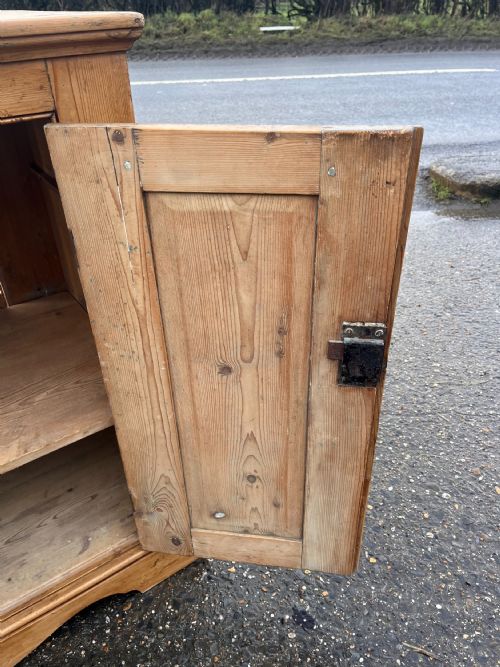 VICTORIAN PINE 2 DOOR CUPBOARD - ADDITIONAL PHOTO 4