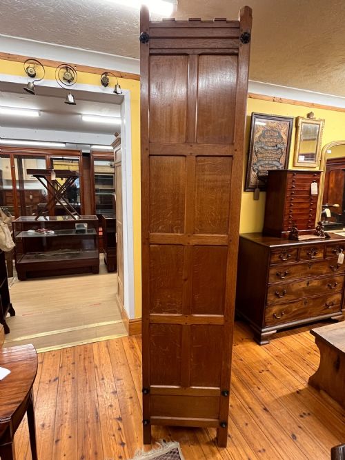 A PAIR OF 19TH CENTURY 18801890 ECCLESIASTICAL OAK CUPBOARDS - ADDITIONAL PHOTO 6