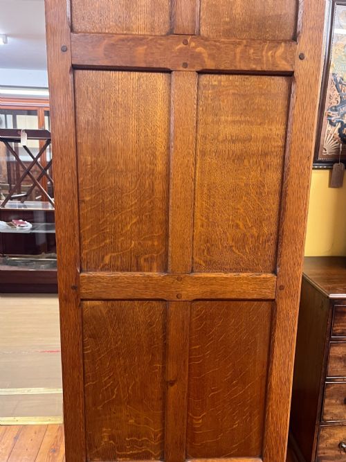 A PAIR OF 19TH CENTURY 18801890 ECCLESIASTICAL OAK CUPBOARDS - ADDITIONAL PHOTO 8