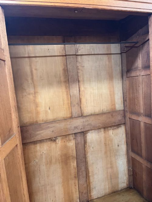 A PAIR OF 19TH CENTURY 18801890 ECCLESIASTICAL OAK CUPBOARDS - ADDITIONAL PHOTO 11