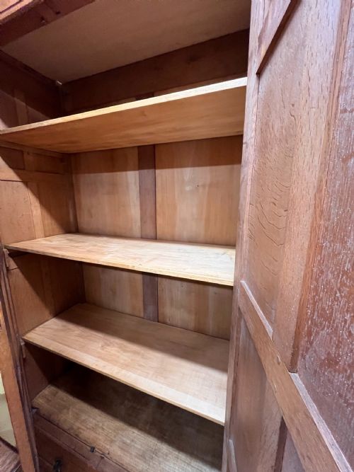 A PAIR OF 19TH CENTURY 18801890 ECCLESIASTICAL OAK CUPBOARDS - ADDITIONAL PHOTO 13
