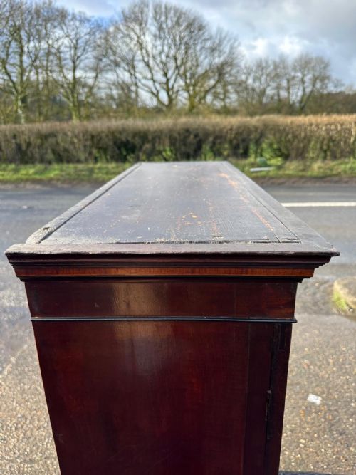 EARLY 19TH CENTURY MAHOGANY 2 DOOR GLAZED BOOKCASE - ADDITIONAL PHOTO 4