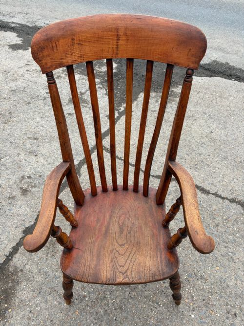 VICTORIAN ASH ELM WINDSOR CARVER - ADDITIONAL PHOTO 1