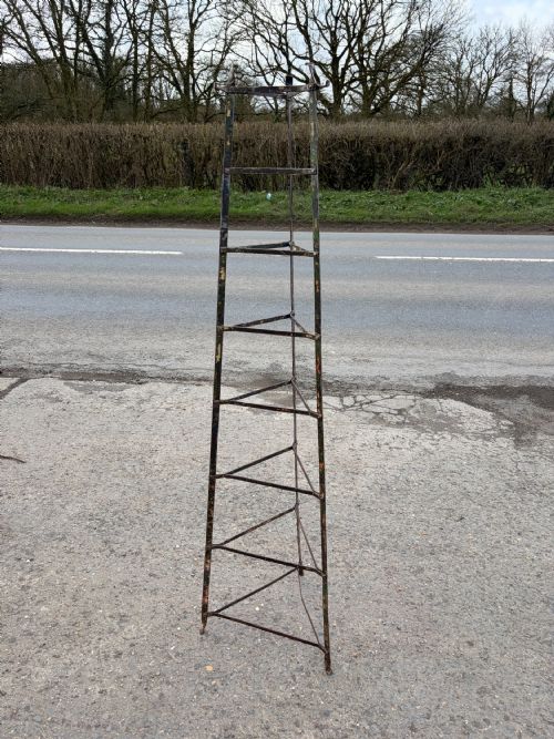 victorian wrought iron 8 tier pot pan stand - CATEGORY: ANTIQUE MISCELLANEOUS - DATED VICTORIAN