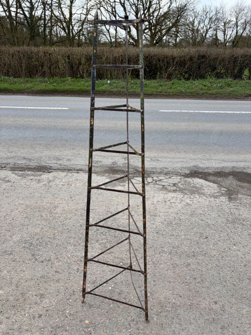 VICTORIAN WROUGHT IRON 8 TIER POT PAN STAND - ADDITIONAL PHOTO 1