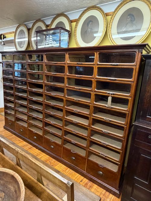 VICTORIAN MAHOGANY HABERDASHERY CABINET - ADDITIONAL PHOTO 1