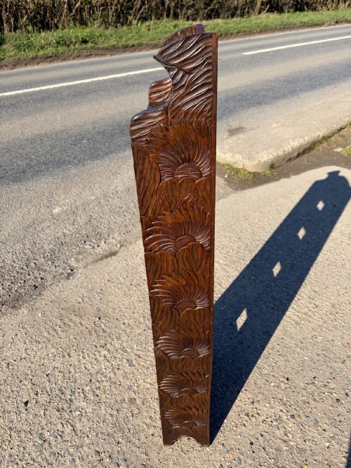 A LIBERTY CO ARTS AND CRAFTS CARVED 'JAPANESE' OPEN BOOKCASE - ADDITIONAL PHOTO 6