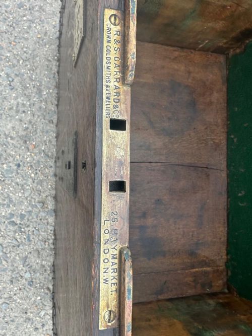 19TH CENTURY OAK METAL BOUND SILVER CHEST - ADDITIONAL PHOTO 3