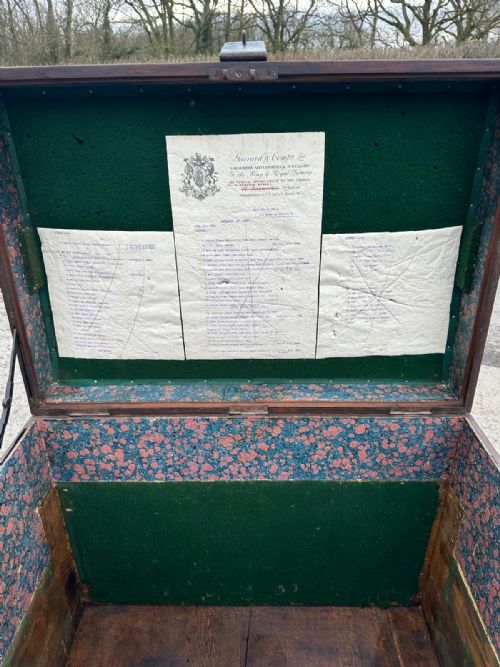 19TH CENTURY OAK METAL BOUND SILVER CHEST - ADDITIONAL PHOTO 8