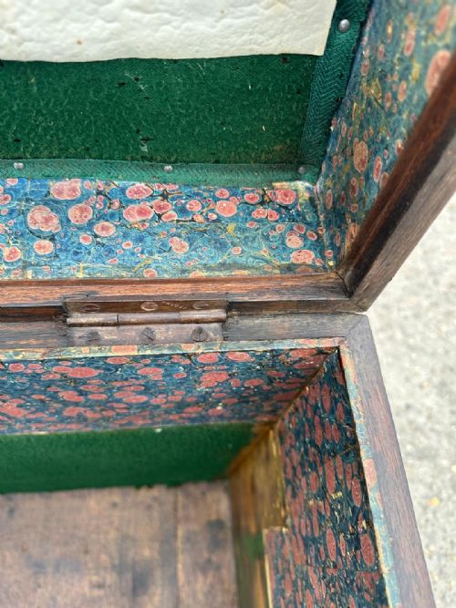 19TH CENTURY OAK METAL BOUND SILVER CHEST - ADDITIONAL PHOTO 11