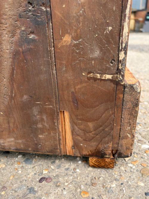 VICTORIAN PINE 2 OVER 3 CHEST OF DRAWERS - ADDITIONAL PHOTO 3