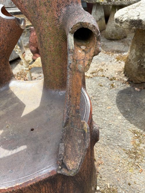 VICTORIAN FAUX BOIS GARDEN SEAT - ADDITIONAL PHOTO 4
