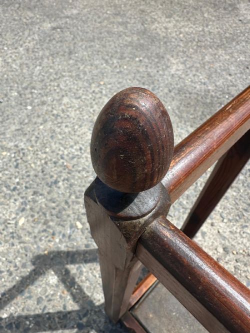 LATE VICTORIAN 1890 PITCH PINE COUNTRY HOUSE UMBRELLA STICK STAND - ADDITIONAL PHOTO 7