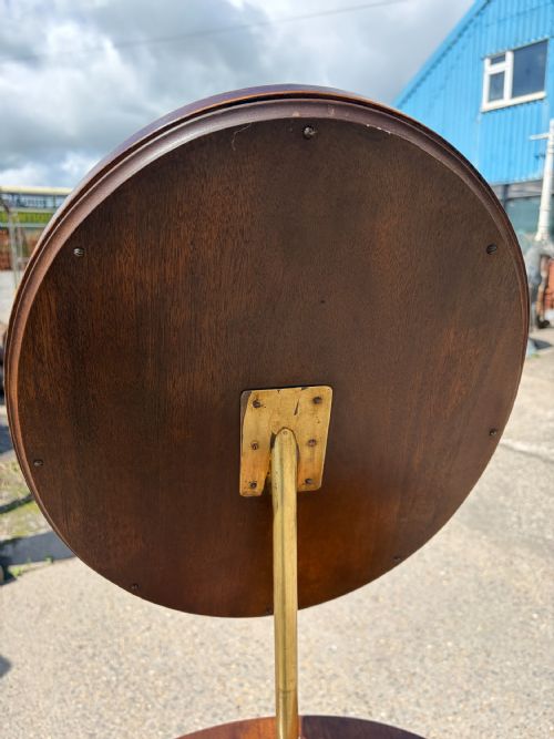VICTORIAN MAHOGANY TELESCOPIC SHAVING MIRROR ON TRIPOD BASE - ADDITIONAL PHOTO 1