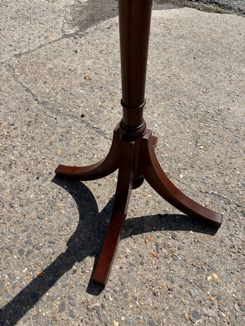 VICTORIAN MAHOGANY TELESCOPIC SHAVING MIRROR ON TRIPOD BASE - ADDITIONAL PHOTO 6