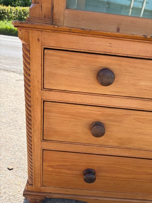 VICTORIAN PINE CORNISH DRESSER - ADDITIONAL PHOTO 9