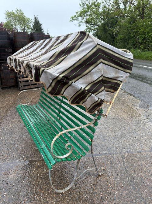 VICTORIAN GARDEN BENCH WITH CANOPY - ADDITIONAL PHOTO 2