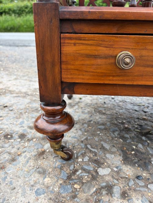 VICTORIAN WALNUT CANTERBURY - ADDITIONAL PHOTO 6