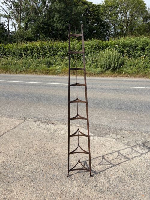 VICTORIAN WROUGHT IRON 9 TIER POT PAN STAND