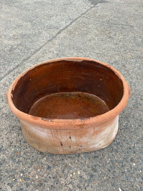 19TH CENTURY NORTH DEVON TERRACOTTA SALTER