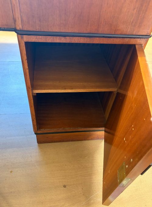 192030S WALNUT ART DECO STYLE 5FT PARTNER'S DESK BY MAPLE CO - ADDITIONAL PHOTO 1