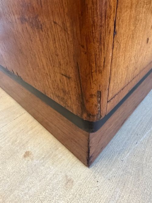 192030S WALNUT ART DECO STYLE 5FT PARTNER'S DESK BY MAPLE CO - ADDITIONAL PHOTO 3