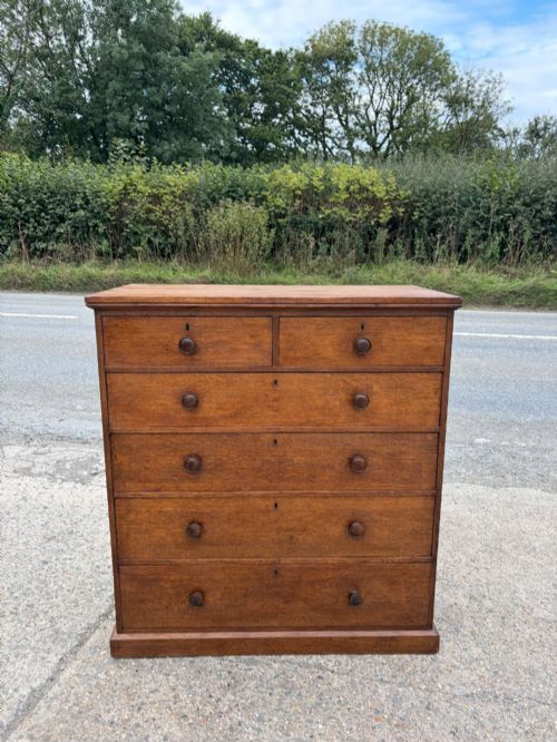 Victorian Oak 2+4 Chest of Drawers