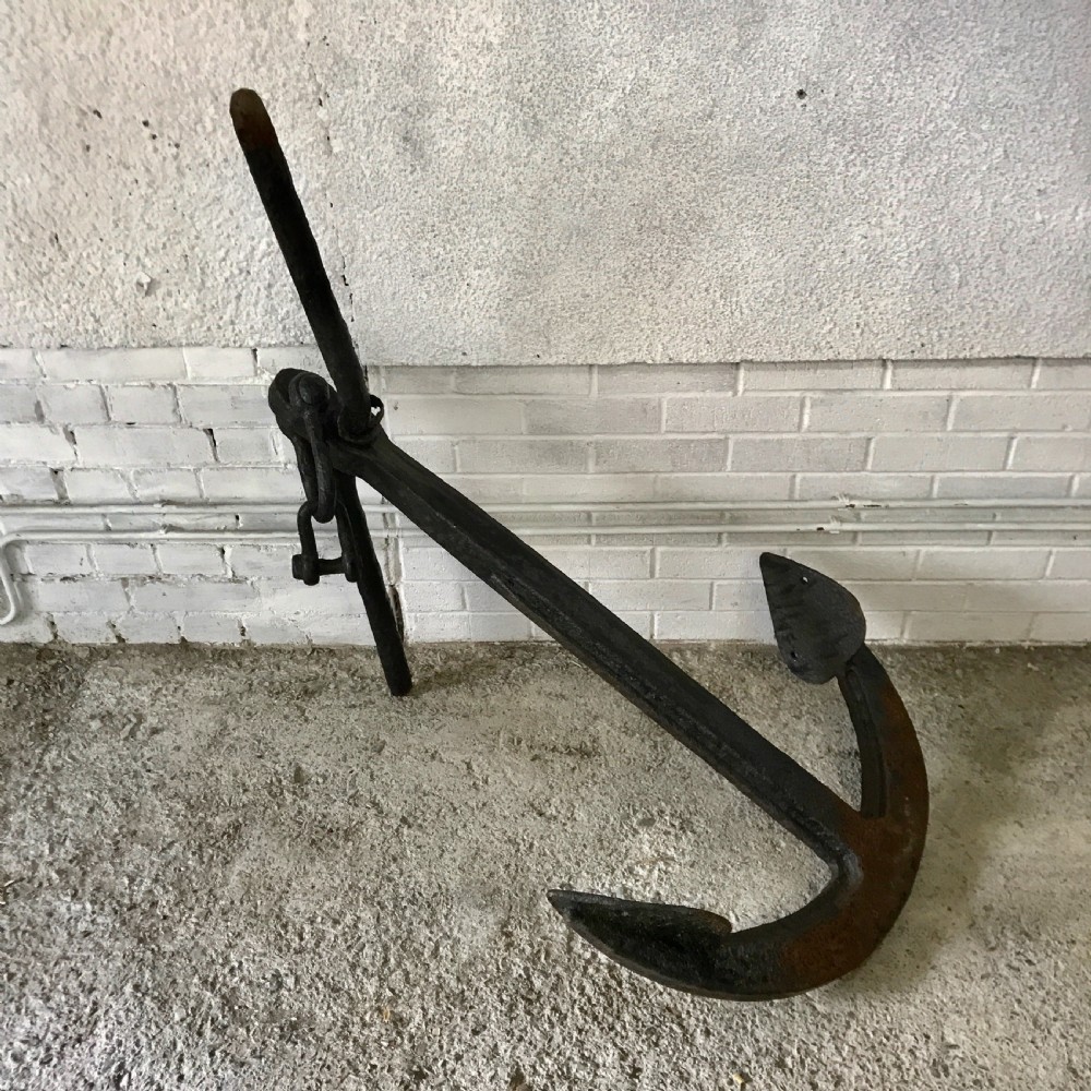 Large 19th Century Iron Anchor