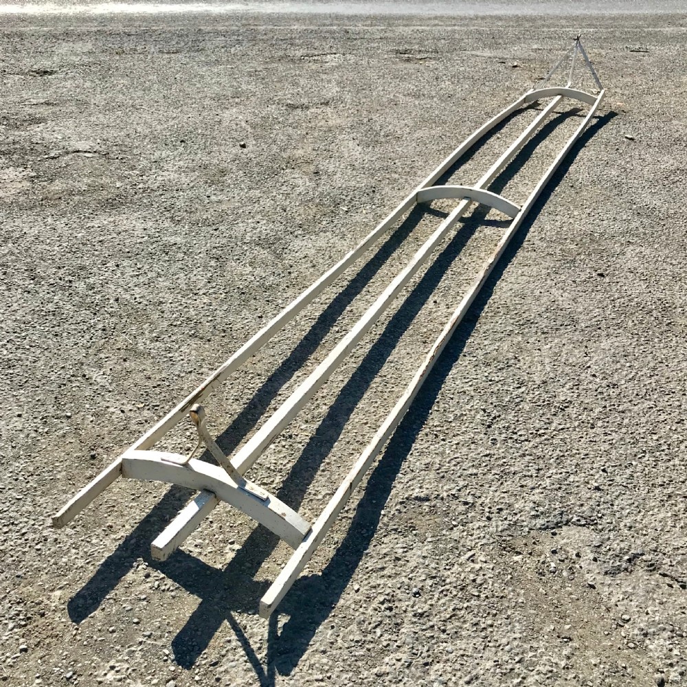 Long 16' Victorian Pine Clothes Airer 