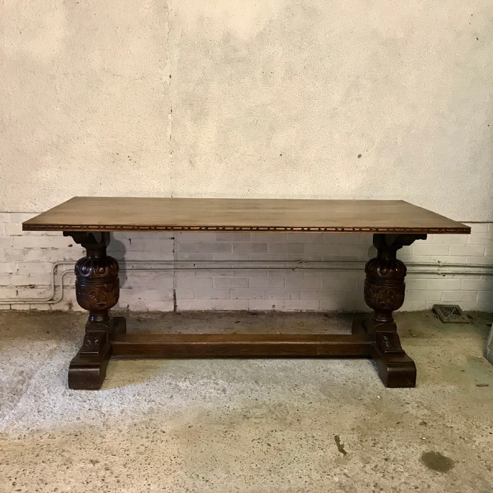 1920's Oak Refectory Table 