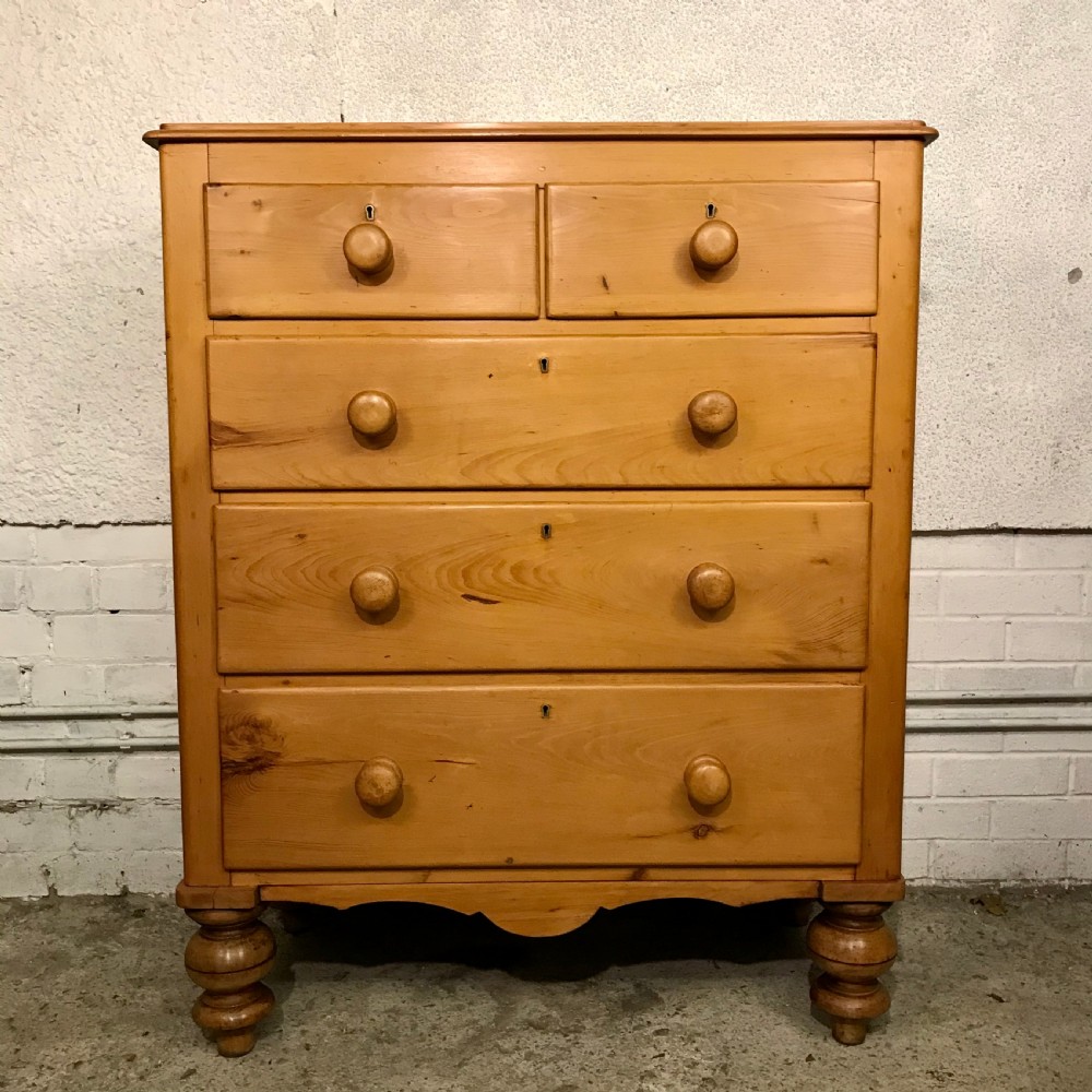 Victorian Pine Chest of Drawers 
