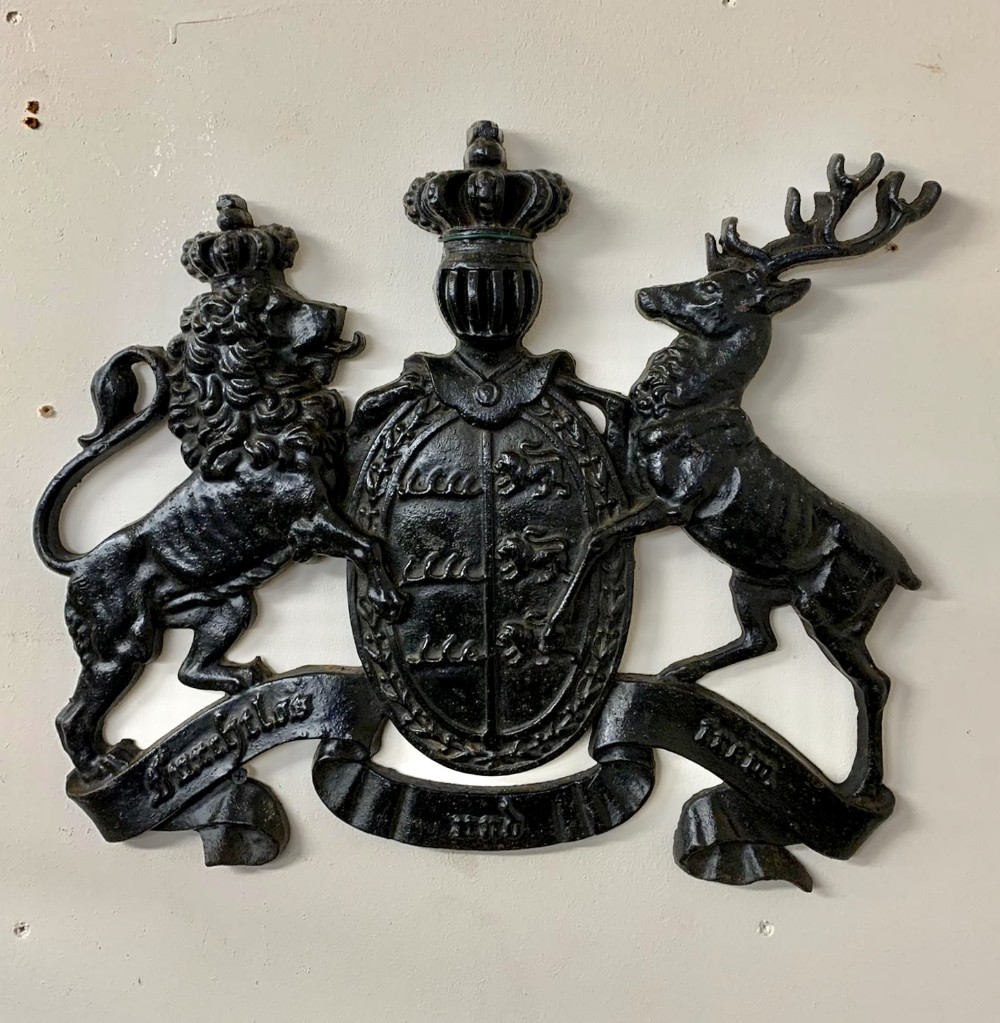 19th Century Cast Iron Coat of Arms of the 