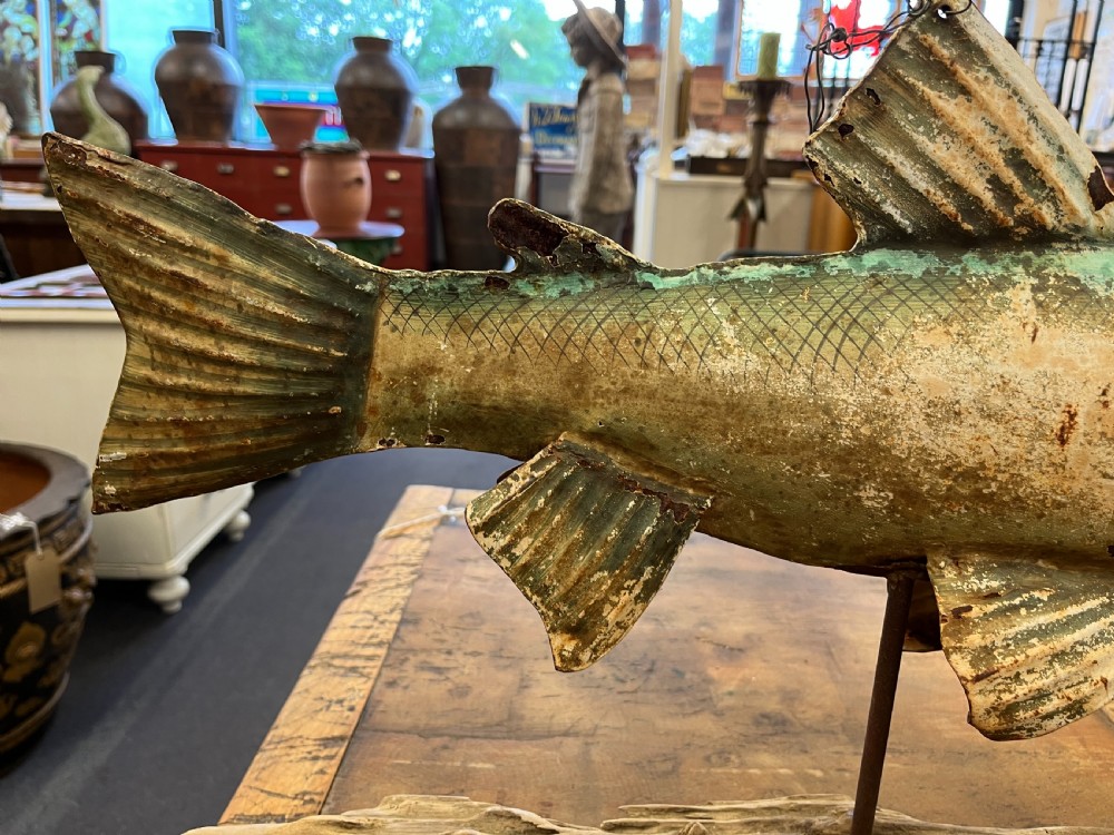 Early 20th Century Trade Sign in the Form of a Fish View III