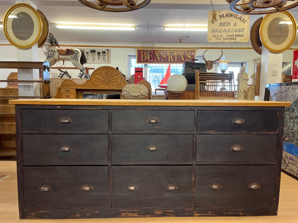 Circa 1900 Pine Shop Counter