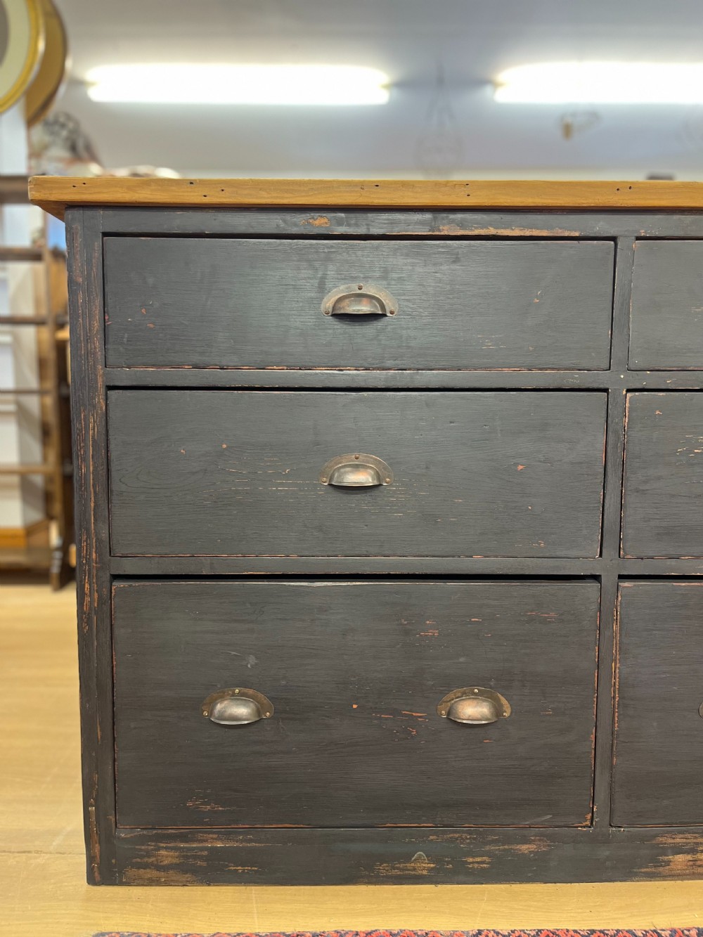 Circa 1900 Pine Shop Counter View III